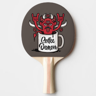 Raquete De Ping Pong Demônio do café