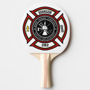 Raquete De Ping Pong Departamento de Bombeiros NOME ADD. Bombeiro Salva