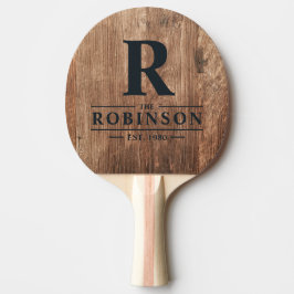 Raquete De Ping Pong Deriva Boards Sobrenome & Inicial