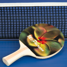 Raquete De Ping Pong Desabrochar de Flor Deslumbrante borda desfocada P