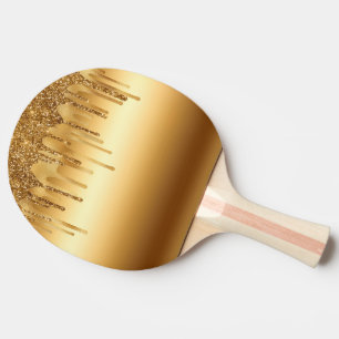 Raquete De Ping Pong Descartando as acentuações de brilho de tinta Do