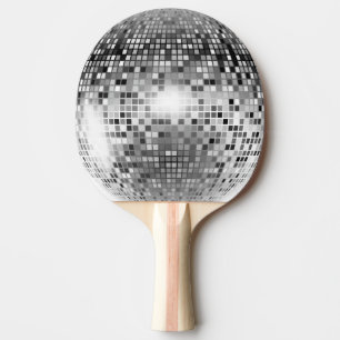 Raquete De Ping Pong Desco Ball party prata shimmer ilusão