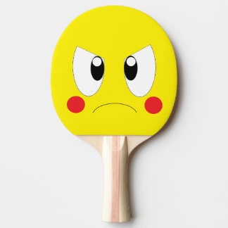 Raquete De Ping Pong Desenho animado irritado