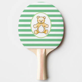 Raquete De Ping Pong Desenho bonito do urso de ursinho do vintage