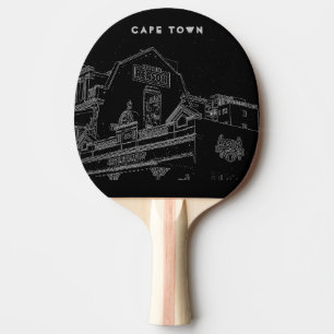 Raquete De Ping Pong Desenho do edifício Bakery da Arquitetura da Cidad