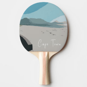 Raquete De Ping Pong Desenho do Oceano Montanhoso da Mesa do Cabo