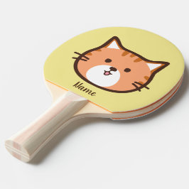 Raquete De Ping Pong Desenho gato fofo