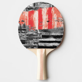 Raquete de Ping Pong – Design Abstrato Pulso Verme