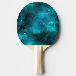 Raquete De Ping Pong Design da Série Galáxia Verde-azulado 7