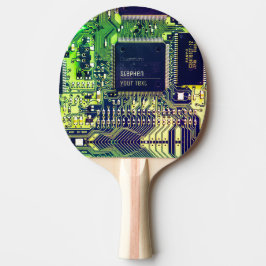 Raquete De Ping Pong Design de Circuito Impresso Moderno - Adicionar No