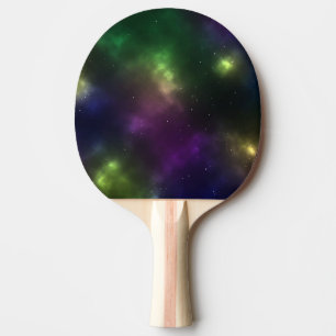 Raquete De Ping Pong Design de Constelações do Espaço Cósmico Abstrato