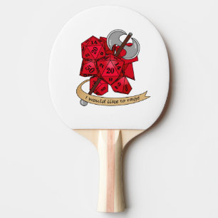 Raquete De Ping Pong Design de Dice Barbary