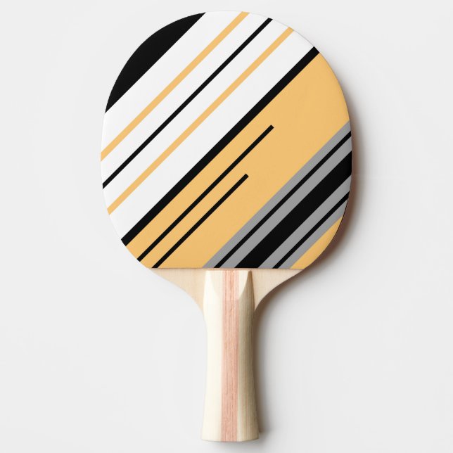 Raquete De Ping Pong Design de faixas diagonais (Frente)