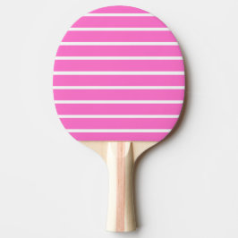 Raquete De Ping Pong Design de Listras Rosa 