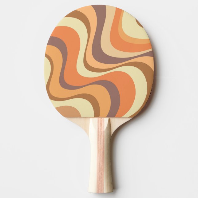 Raquete De Ping Pong Design de ondas retrorreflectoras modernas multico (Frente)