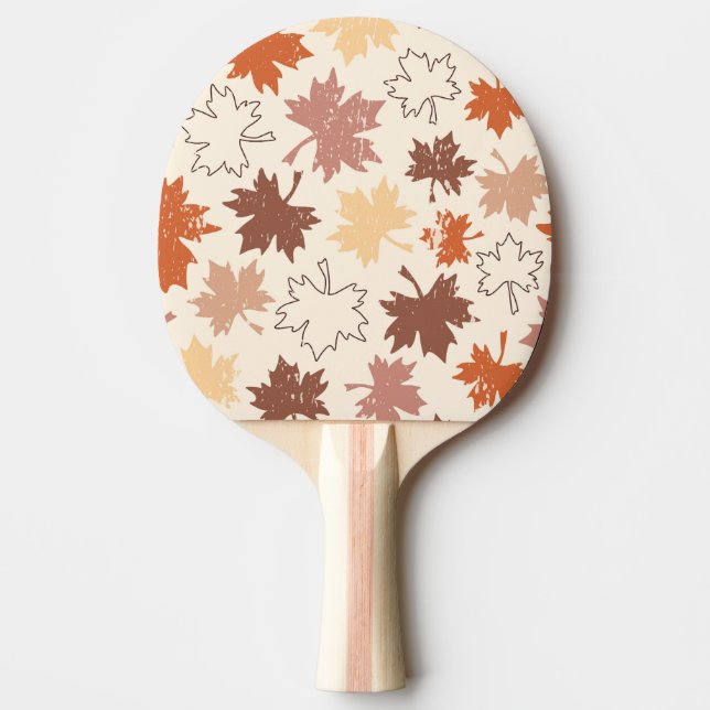 Raquete De Ping Pong Design de outono natural do átomo das doações (Frente)