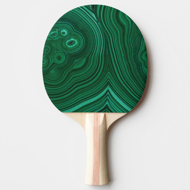 Raquete De Ping Pong Design de pedra-verde-malaquita (Frente)