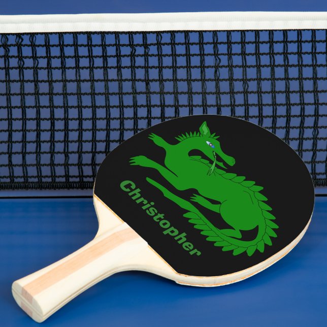 Raquete De Ping Pong Design do Dragão Verde (Insitu)