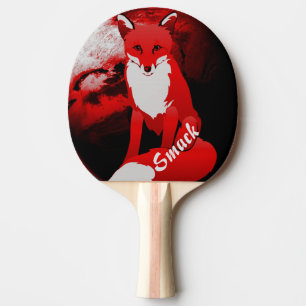 Raquete De Ping Pong Design do Fox vermelho personalizado