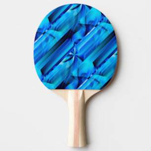 Raquete De Ping Pong Design gráfico sem emenda - preto azul mim