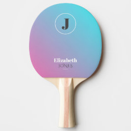 Raquete De Ping Pong Design minimalista em cores pastosas