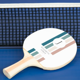 Raquete De Ping Pong Design minimalista em cores pastosas