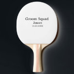 Raquete De Ping Pong despedida de solteiro padrinho adicionar nome mode<br><div class="desc">design</div>