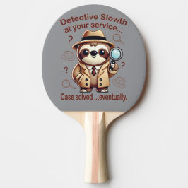 Raquete De Ping Pong "Detetive Sloth" Sloth Private Eye
