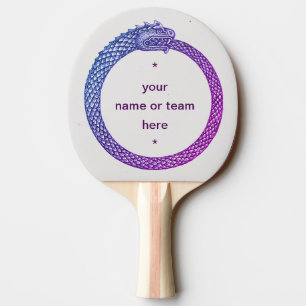 Raquete De Ping Pong DEUS DE OLHO PEDRA Personalizável, azul de dois l