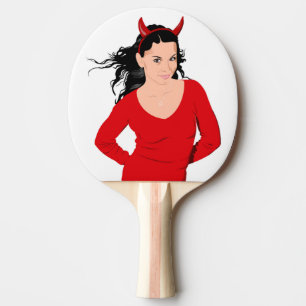 RAQUETE DE PING PONG DEVIL GIRL