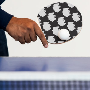 Raquete De Ping Pong Dia das Bruxas, Fantasma Assustador, Doce ou Trave