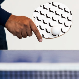 Raquete De Ping Pong Dia das Bruxas, Padrão de Morcegos, Doce ou Traves
