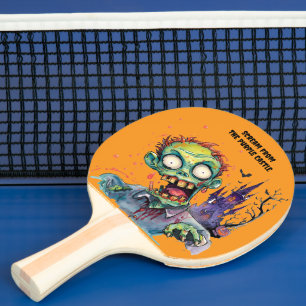 Raquete De Ping Pong Dia das Bruxas, Zumbi, Grito do Castelo Roxo , 