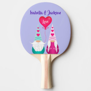 Raquete De Ping Pong Dia de os namorados Gnome Toss