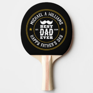 Raquete De Ping Pong Dia de os pais de logotipo russo do melhor Pai jam