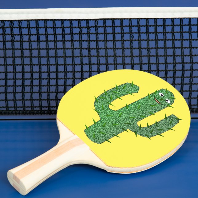 Raquete De Ping Pong Dia dos Mortos Felizes Cactus (Insitu)