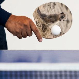 Raquete De Ping Pong "Dias Ensolarados: Aventura de Meerkat Bebê na Pra