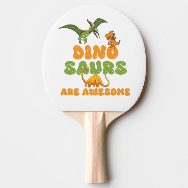 Raquete De Ping Pong Dinossauros (Frente)