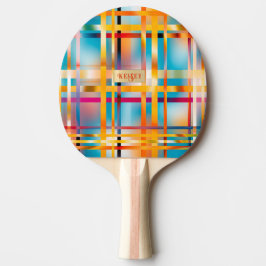 Raquete De Ping Pong Divertido Verão Personalizado Cor Azul Cor-de-Rosa
