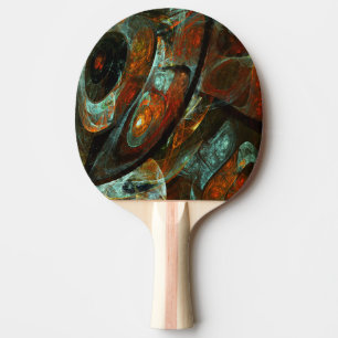 Raquete De Ping Pong Divisão de Abstrato de Tempo