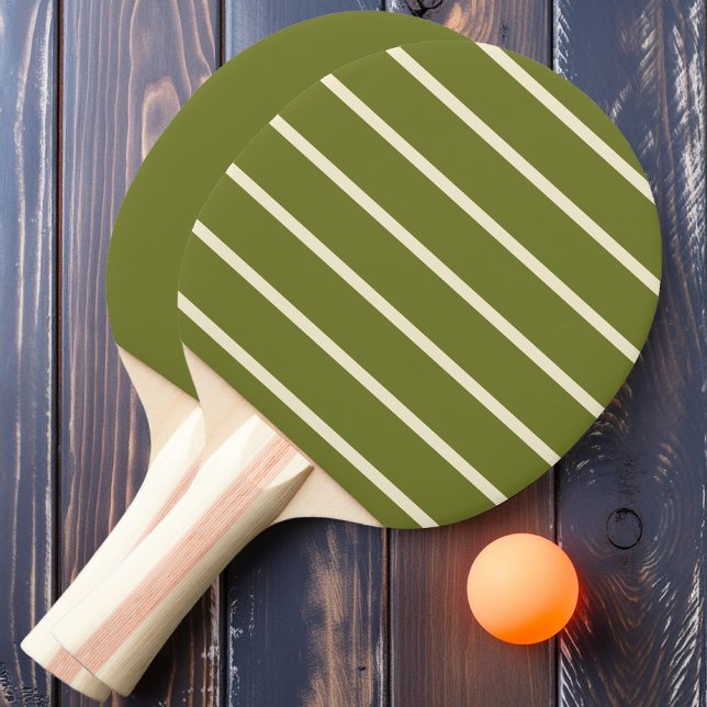 Raquete De Ping Pong Doce Oliveira Listrada e Sólida  (Criador carregado)