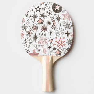 Raquete De Ping Pong Dodles Cósmicos: Estrelas e Cometas
