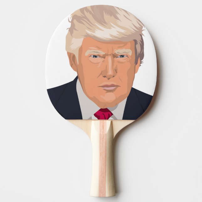 RAQUETE DE PING PONG DONALD TRUMP (Frente)