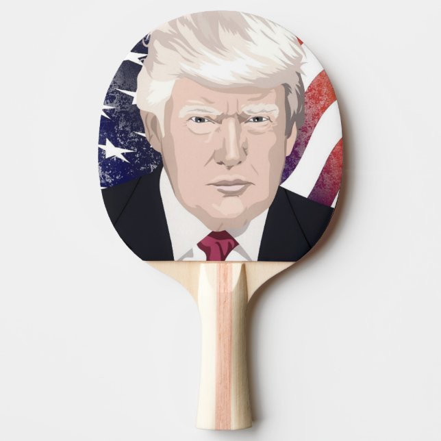 RAQUETE DE PING PONG DONALD TRUMP PING PONG PADDLE (Frente)