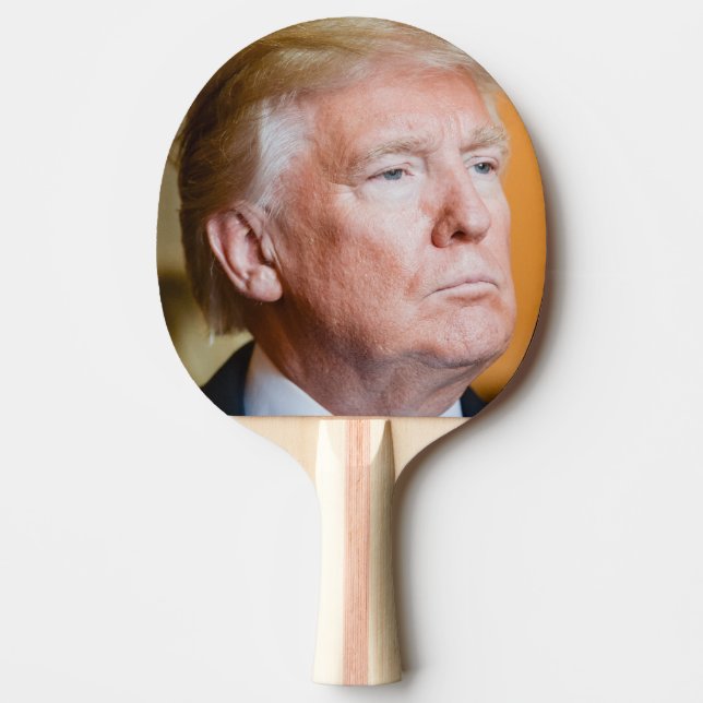 Raquete De Ping Pong Donald Trump Portrait (Frente)