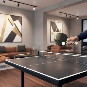 Raquete De Ping Pong Dourado espaço - Estrelas do Arco-Íris