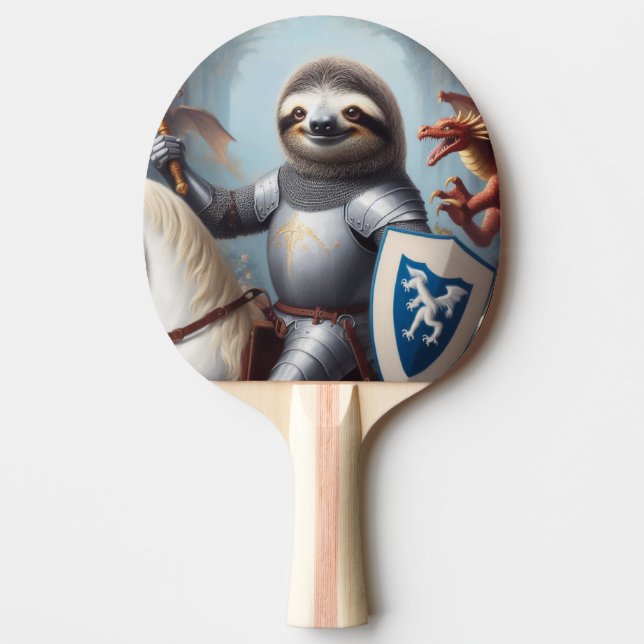 Raquete De Ping Pong Dragões de Combate de Lloth Knight (Frente)