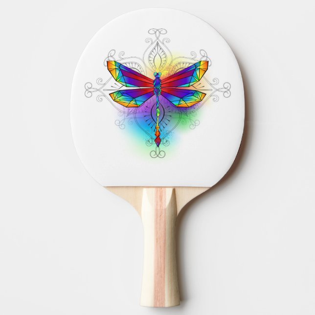 Raquete De Ping Pong Dragonfly Poligonal (Frente)