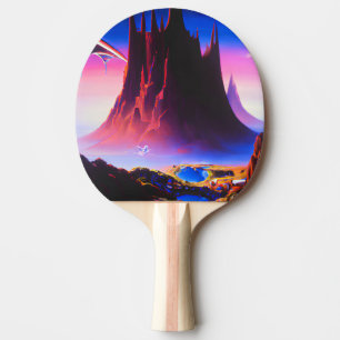 Raquete De Ping Pong Dream World Oil Painting