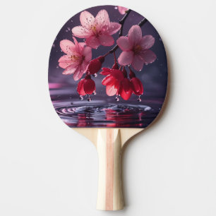 Raquete De Ping Pong Dreamura Sakura Blossom Sobre Água - Cereja Japone